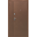 Металлическая двустворчатая дверь «Комфорт» белый ясень, размер 1200*2050 мм / 1200*2200 мм